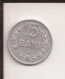 Romania 15 bani 1975 , V4 foto
