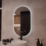 Oglinda LED Ovala 50x80cm Llexort, Touch, Sistem Dezaburire, Dimabila ModernLight Concept