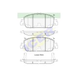 Set placute frana Icer 182153, parte montare : Punte Fata