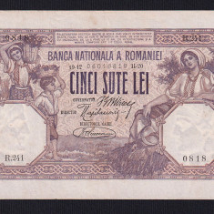 ROMANIA - 500 lei - 1920 . XF - . Data destul de rara si ft frumoasa !