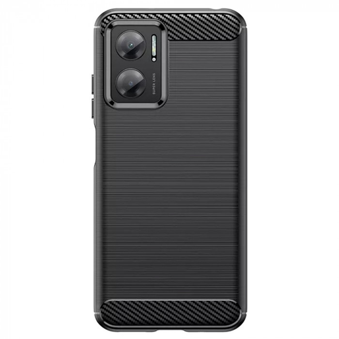 Husa pentru Xiaomi Redmi 10 5G, Techsuit Carbon Silicone, Black