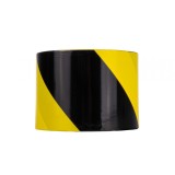 Banda de avertizare, galben / negru, 100 m x 70 mm, Geko G01826