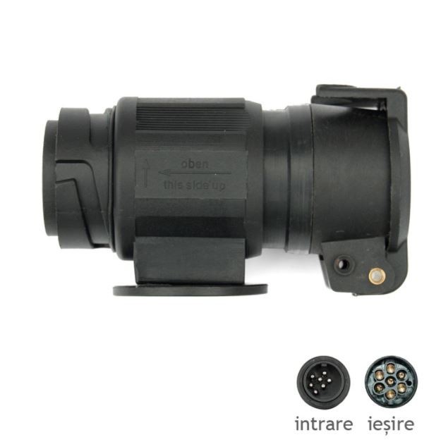 Adaptor remorca auto BestAutoVest plastic de la 13 la 7 pini Model mare