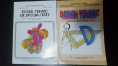 Desen Tehnic Manual Pentru clasa a X-XI-XII-A - Gheorghe Husein foto