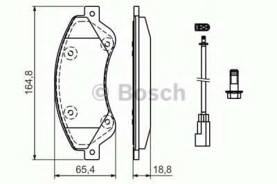 Set placute frana,frana disc FORD TRANSIT bus (2006 - 2014) BOSCH 0 986 494 236 foto