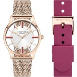 Ceas Dama, Kenneth Cole, New York KCWLG2124002, Set cu Bratara suplimentara - Marime universala