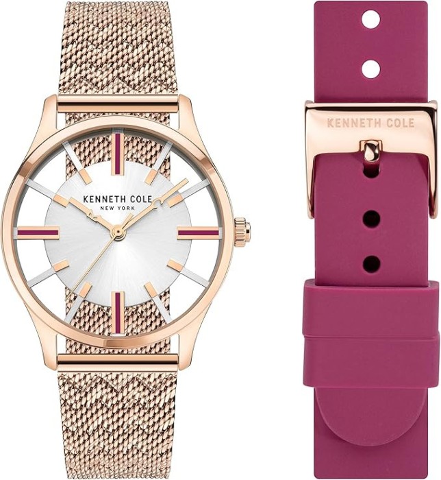 Ceas Dama, Kenneth Cole, New York KCWLG2124002, Set cu Bratara suplimentara - Marime universala
