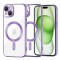 Husa premium iPhone 15 Plus Techsuit Luxury Crystal MagSafe, mov