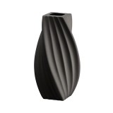 Vaza flori ceramica neagra Tribeca 16 x 16 x 34 cm