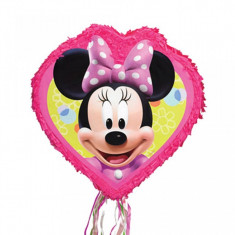 Pinata inima cu panglici Minnie Mouse foto