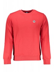 Bluza barbati, cu mini logo brodat, Regular fit, rosu (Marime: XL) foto
