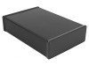 Carcasă aluminiu neagră cu panou 191x280x66mm