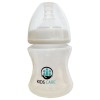 Biberon KidsCare Natural 130 ml cu tetina din silicon, 0+ luni