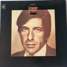 Leonard Cohen &ndash; Songs Of Leonard Cohen _ NM / VG+ vinil, LP, disc muzica pop, folk _ CBS, UK, 1971
