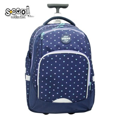 Ghiozdan trolley Urban, HEARTS, 46x34x20 cm &amp;ndash; S-COOL foto