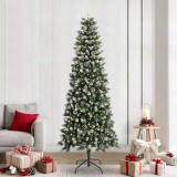 vidaXL Brad de Crăciun artificial cu 300 LED Verde 96 x 96 x 240 cm 3395848