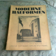 MODERNE BAUFORMEN NR.3/1935 - REVISTA DE ARHITECTURA