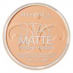 Pudra matifianta rezistenta la transfer RIMMEL London Stay Matte, 020 Nude Beige, 14 g foto