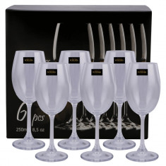 Set 6 pahare cristal vin alb Klara Bohemia, 250 ml foto