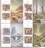 ROMANIA 2025 - VULPI, VINIETA , 2 SERII CU BORDURA,MARGINE ,MNH - LP 2507