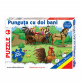 Puzzle educational - Punguta cu doi bani | diana