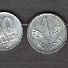 UNGARIA - LOT 4 MONEDE 20, 50 FILLER, 1, 5 FORINT, ANI DIFERITI (3)