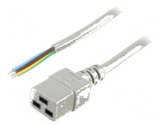 Cablu IEC C19 mamă 3x1,5mm&sup2; 2m gri 16A 250V PVC
