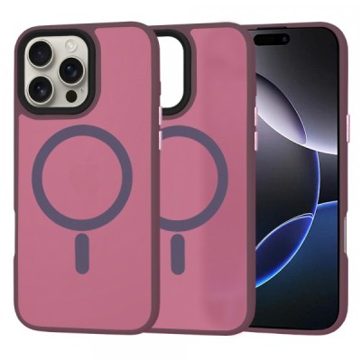Husa MagSafe pentru Apple iPhone 16 Pro Max, Techsuit, HaloFrost, Visinie foto