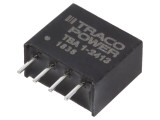 Convertor DC/DC 1W TRACO POWER TBA 1-2413, 15V 65mA, Intrare 21,6-26,4VDC