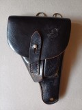 NI94 Toc german din piele neagră pentru pistol Walther
