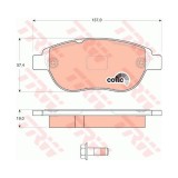 Set placute frana Trw GDB1624, parte montare : Punte fata