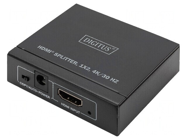 Splitter HDMI 1.4 cu intrare DC și soclu HDMI - neagră
