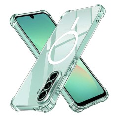 Husa Samsung Galaxy A26 5G Techsuit Shockproof Clear Silicone MagSafe, transparenta foto