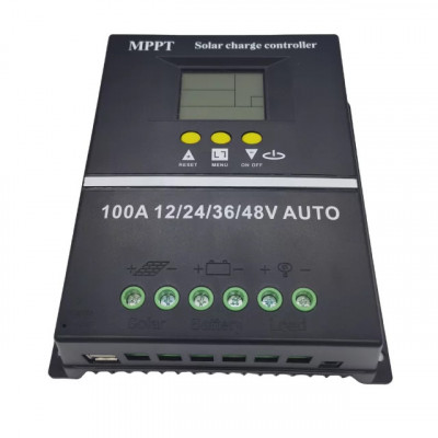 Controler solar MPPT 12V/24V/36V/48V, 100 A foto