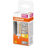 Bec LED LINE, R7s, 8.2W (75W), 1055 lm, lumina calda (2700K), OSRAM