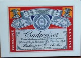 Bere Budweiser Carte postala vintage