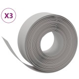 Cumpara ieftin Borduri de gradina, 3 buc, gri, 10 m 20 cm, polietilena