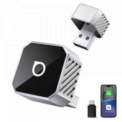 Adaptor Carplay / Android Auto Wireless Ottocast Mini Cube Style C pentru Apple iPhone / Android Series CP88-T3 foto