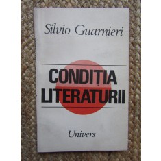Silvio Guarnieri - Conditia literaturii