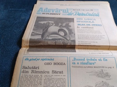 ZIARUL ADEVARUL DE DUMINICA NR 9 4 MARTIE 1990 foto