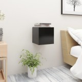 VidaXL Noptieră, negru, 30,5x30x30 cm, lemn prelucrat