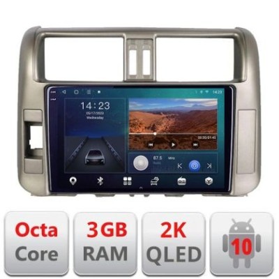 Navigatie Toyota Prado 2010-2013 B-347 Android Ecran 2K QLED octa core 3+32 carplay android auto KIT-347+EDT-E310V3-2K CarStore Technology foto