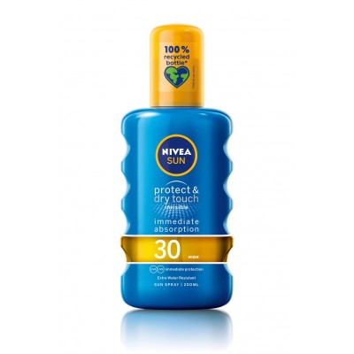 Nivea Sun Protect &amp;amp; Dry Touch SPF 30 Spray de protecție solară 200 ml foto