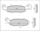 Set placute frana - Kawasaki VN 400 - ER 500-650 - KLE 650 - KLR 650 - Z 700 - ZR 750 - VN 800-1500 - Suzuki GSF - GSX - VL 650-1500