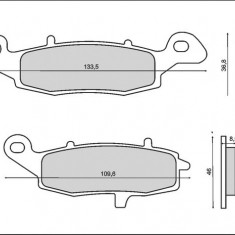 Set placute frana - Kawasaki VN 400 - ER 500-650 - KLE 650 - KLR 650 - Z 700 - ZR 750 - VN 800-1500 - Suzuki GSF - GSX - VL 650-1500