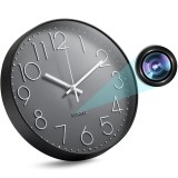 Cumpara ieftin Camera spion in Ceas de perete iUni W31, Wi-Fi, Full HD, Senzor de miscare