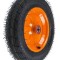 Roata roaba - TT - rulment - mixt - janta stea portocalie - 3.50-8 8PR