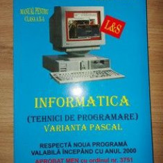 Informatica: Manual pentru clasa a 10-a - Tudor Sorin