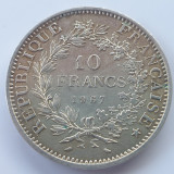 Franța 10 francs / franci 1967 argint, Europa