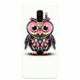 Husa silicon pentru Samsung S9 Plus, Colorful Owl Illustration